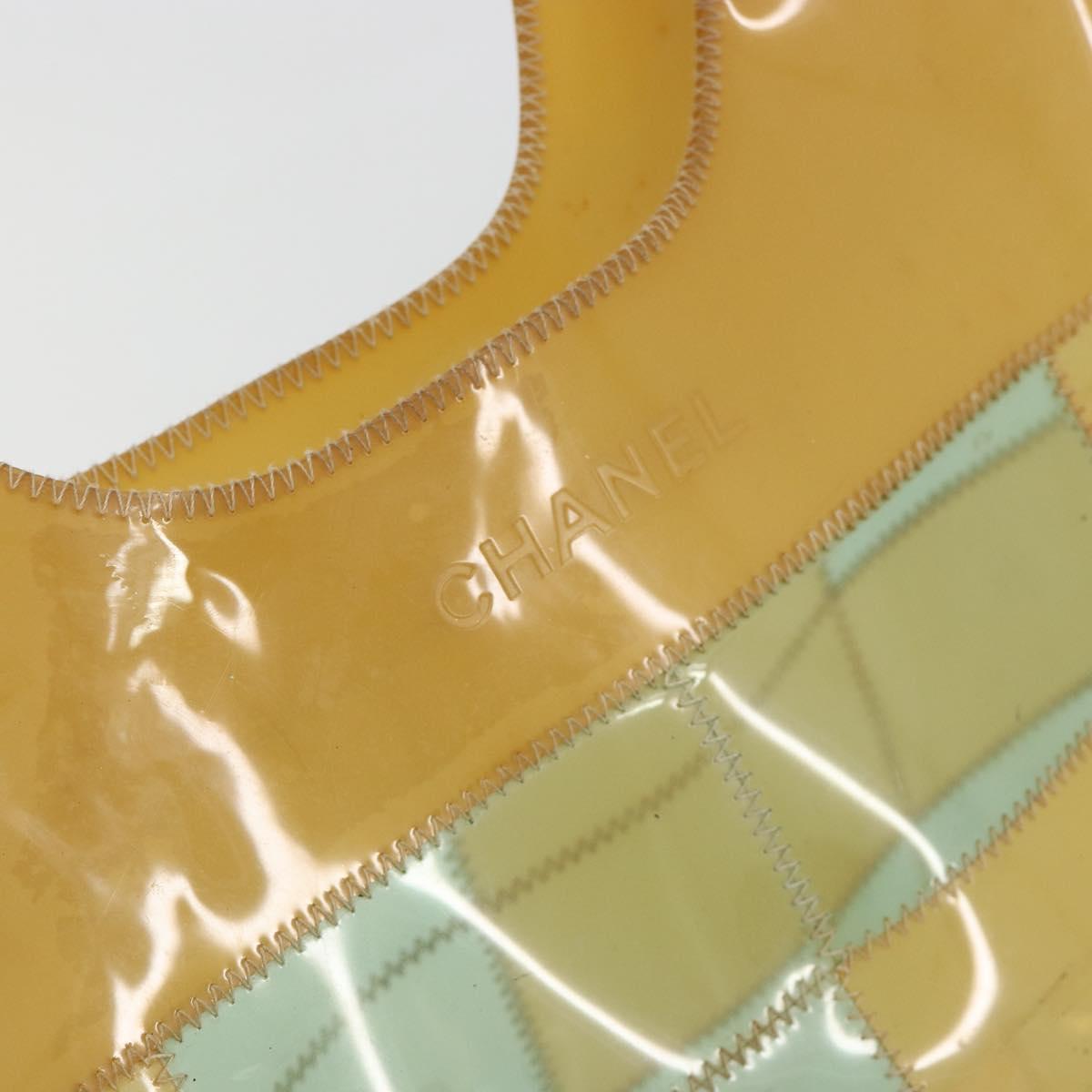 CHANEL Tote Bag Vinyl Clear CC Auth 181737