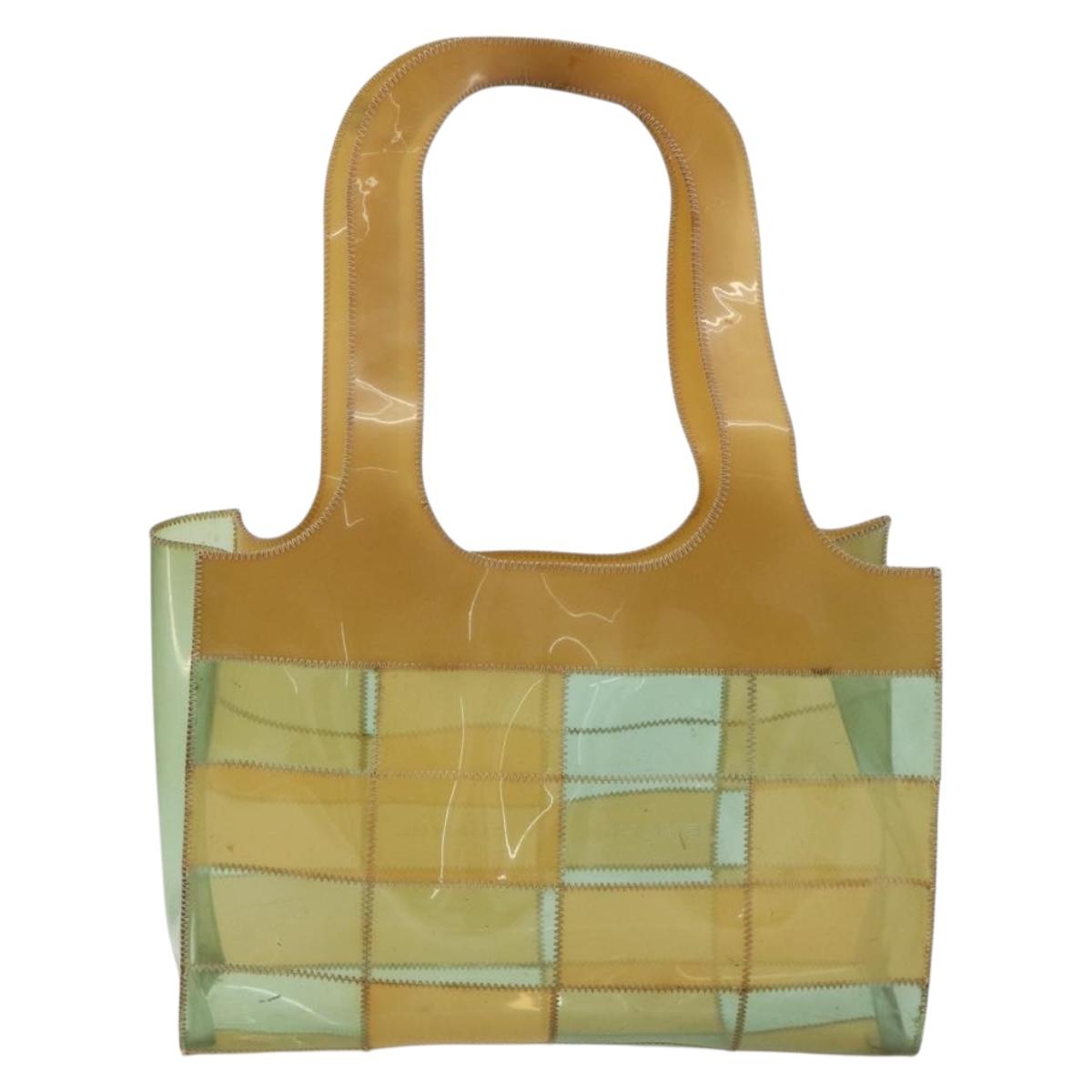 CHANEL Tote Bag Vinyl Clear CC Auth 181737