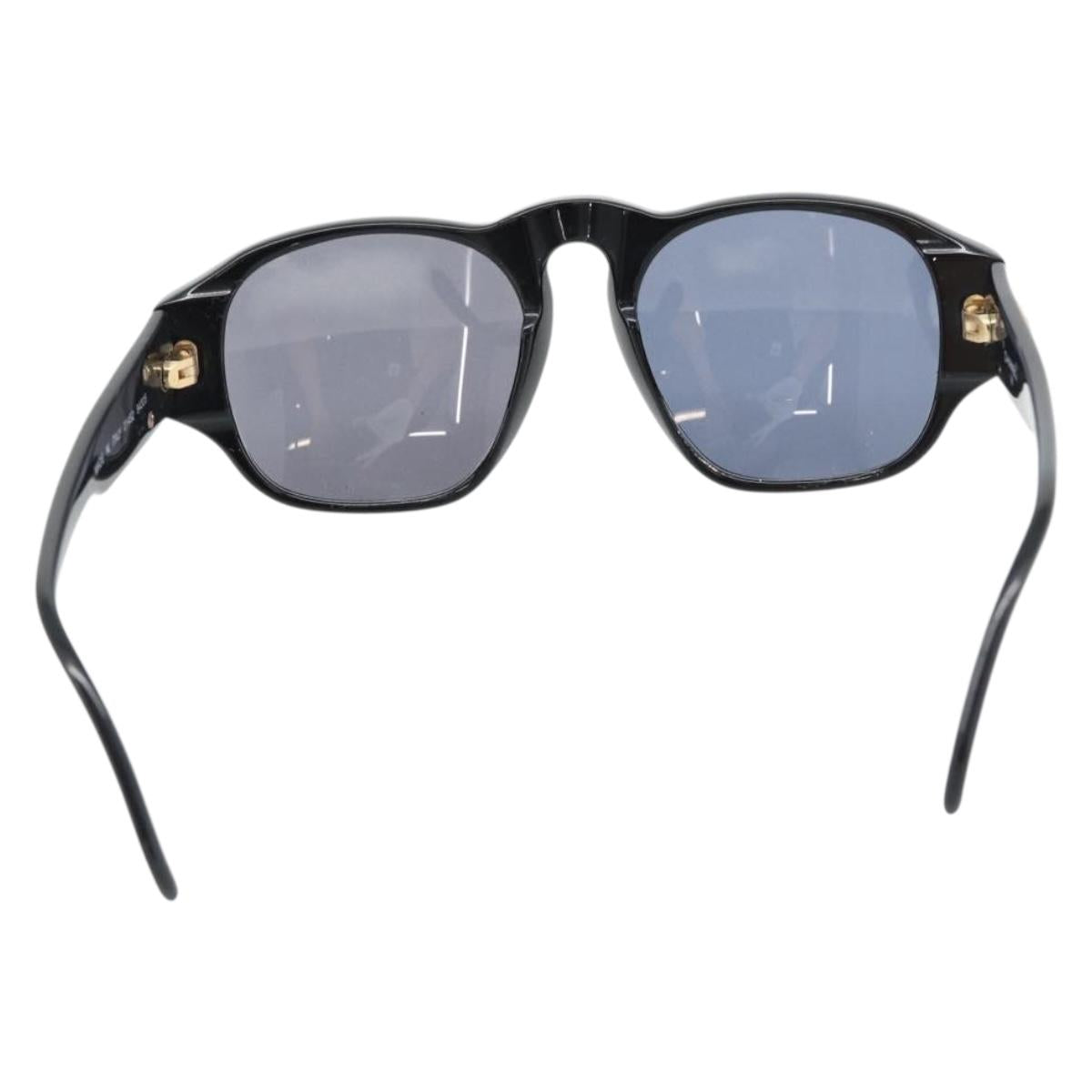 CHANEL COCO Mark Sunglasses plastic Black CC Auth 181746