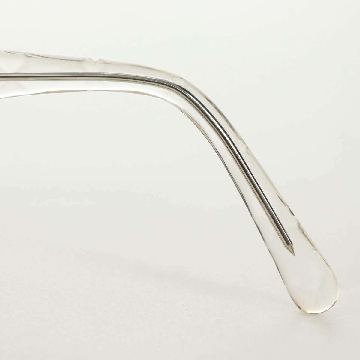 CHANEL COCO Mark Sunglasses plastic Clear CC Auth 181748M
