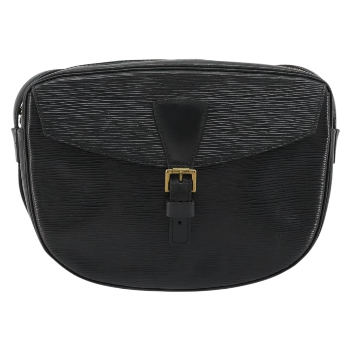 LOUIS VUITTON Epi Jeune Fille MM Shoulder Bag Black M52152 LV Auth 181750