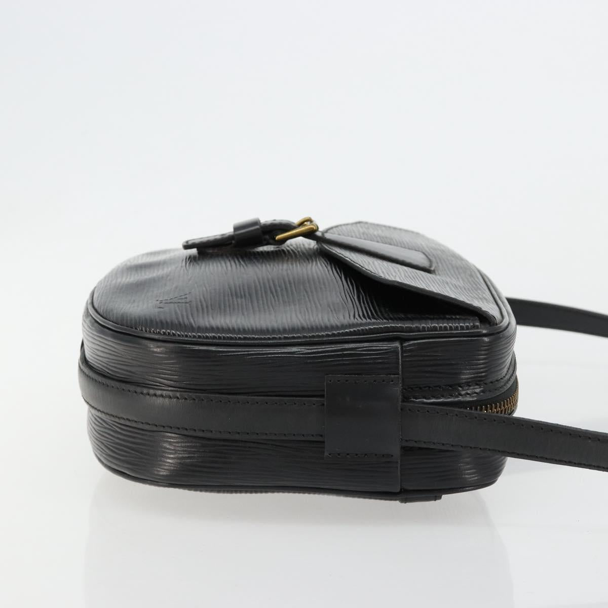 LOUIS VUITTON Epi Jeune Fille MM Shoulder Bag Black M52152 LV Auth 181750