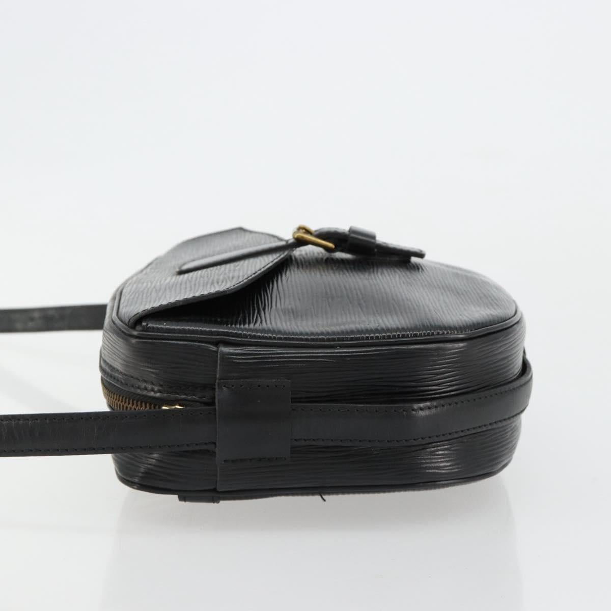 LOUIS VUITTON Epi Jeune Fille MM Shoulder Bag Black M52152 LV Auth 181750