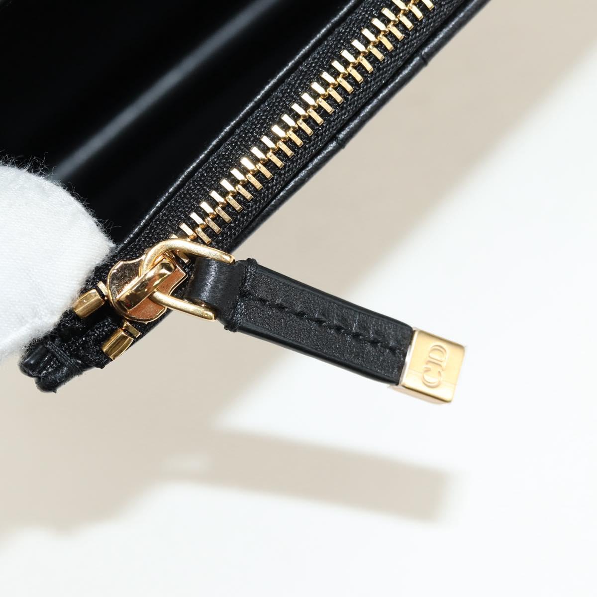 Christian Dior Cannage Caro Miss Dior Chain Bag Lamb Skin 2way Auth 181756SAM