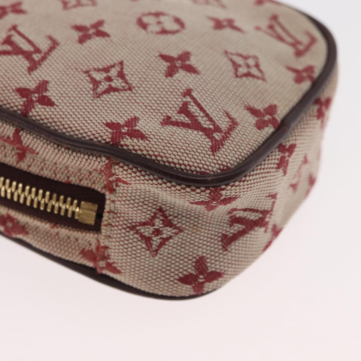 LOUIS VUITTON Monogram Mini Us Digital Pouch Red M60001 LV Auth 181783