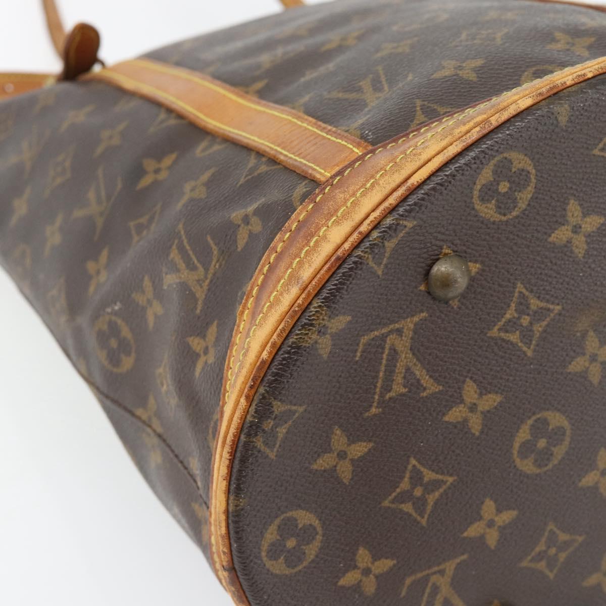 LOUIS VUITTON Monogram Bucket GM Shoulder Bag M42236 LV Auth 181791