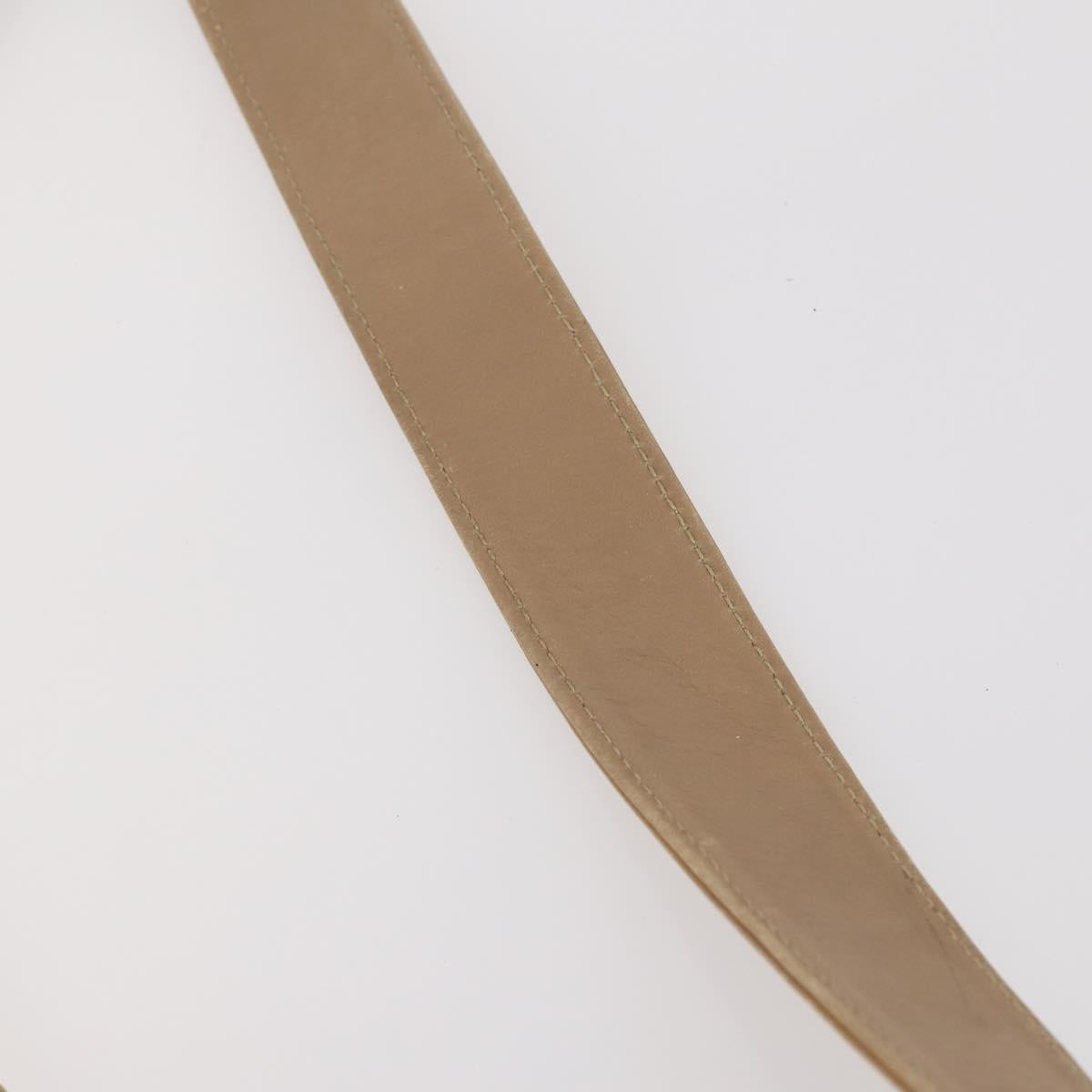 GUCCI Bamboo Shoulder Bag Leather Beige Gold 001 2113 1638 Auth 181800