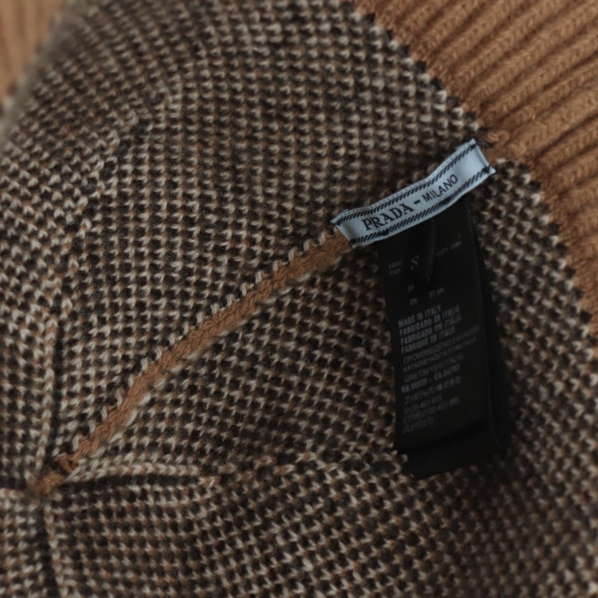 PRADA Cap Wool S Beige Auth 181802M