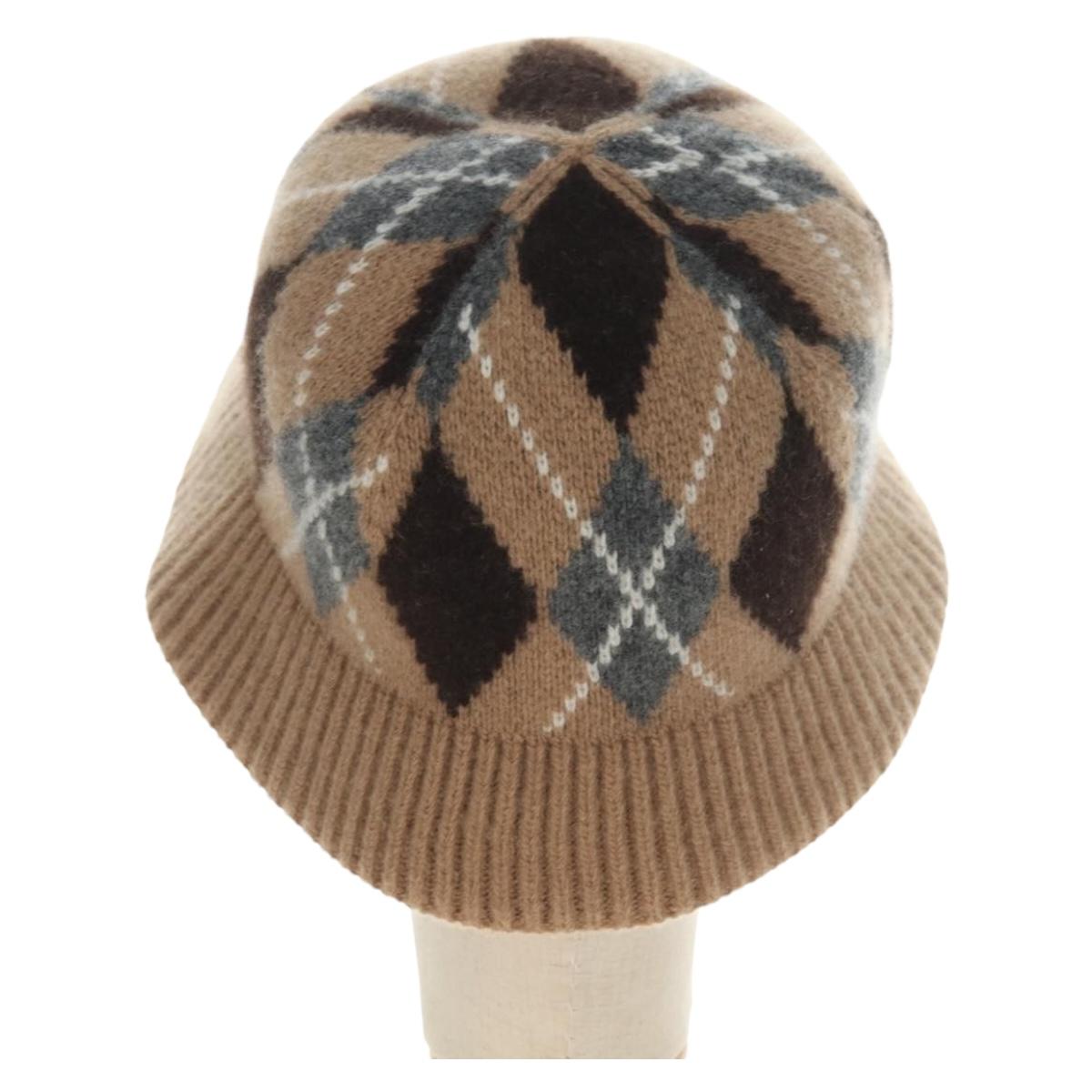 PRADA Cap Wool S Beige Auth 181802M