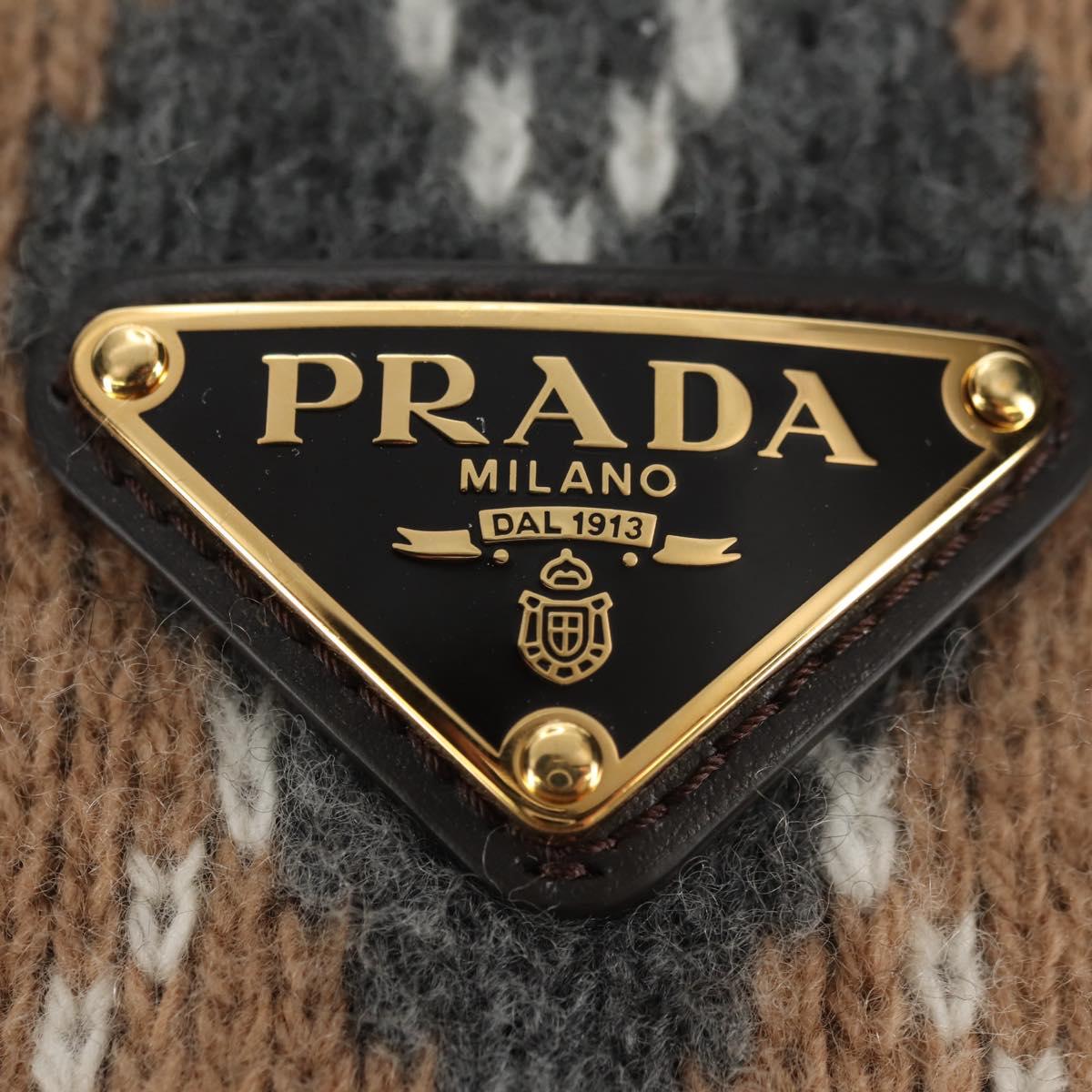 PRADA Cap Wool S Beige Auth 181802M