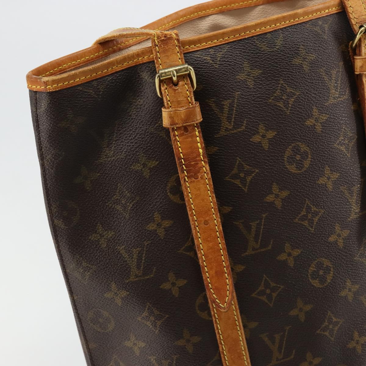 LOUIS VUITTON Monogram Bucket GM Shoulder Bag M42236 LV Auth 181806