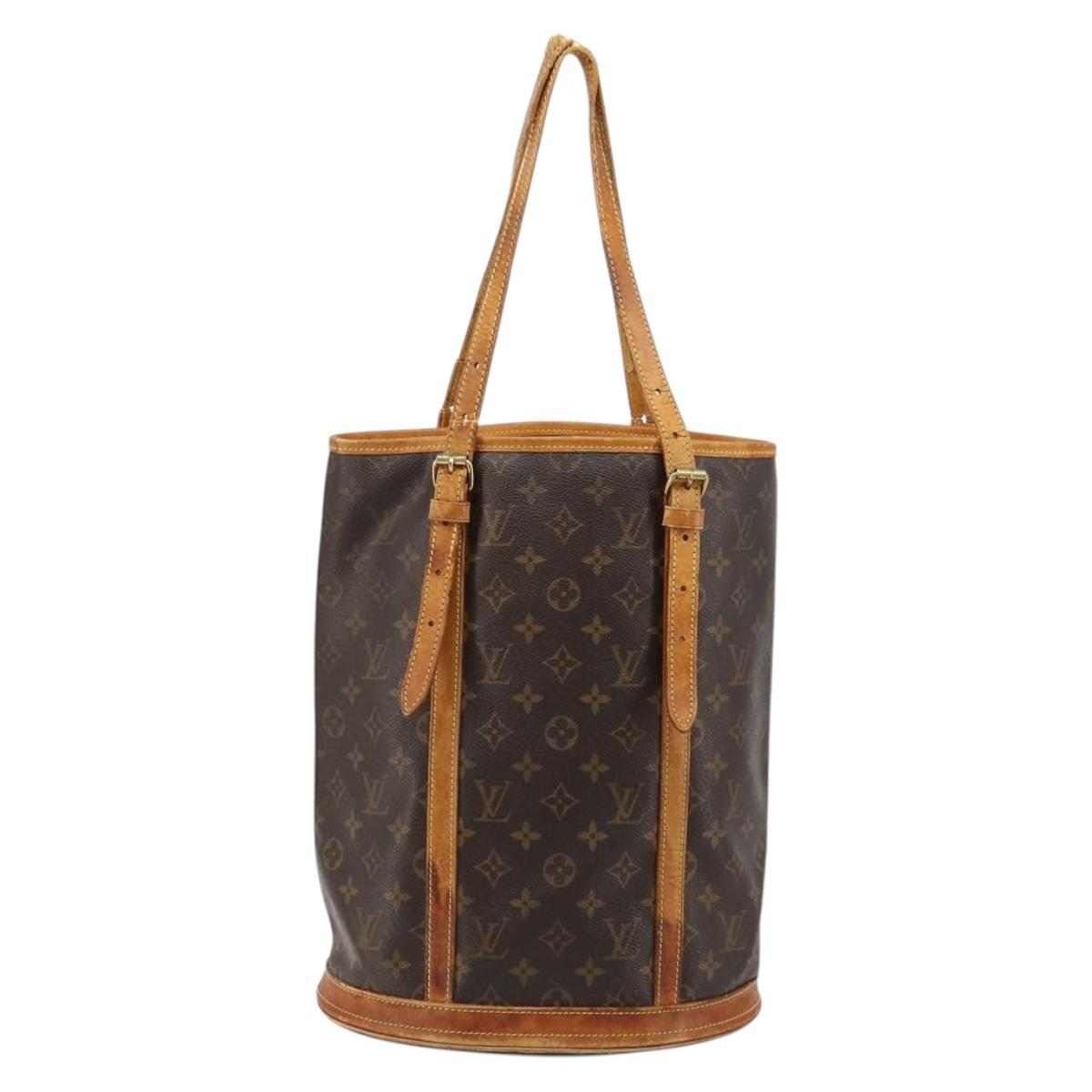 LOUIS VUITTON Monogram Bucket GM Shoulder Bag M42236 LV Auth 181806