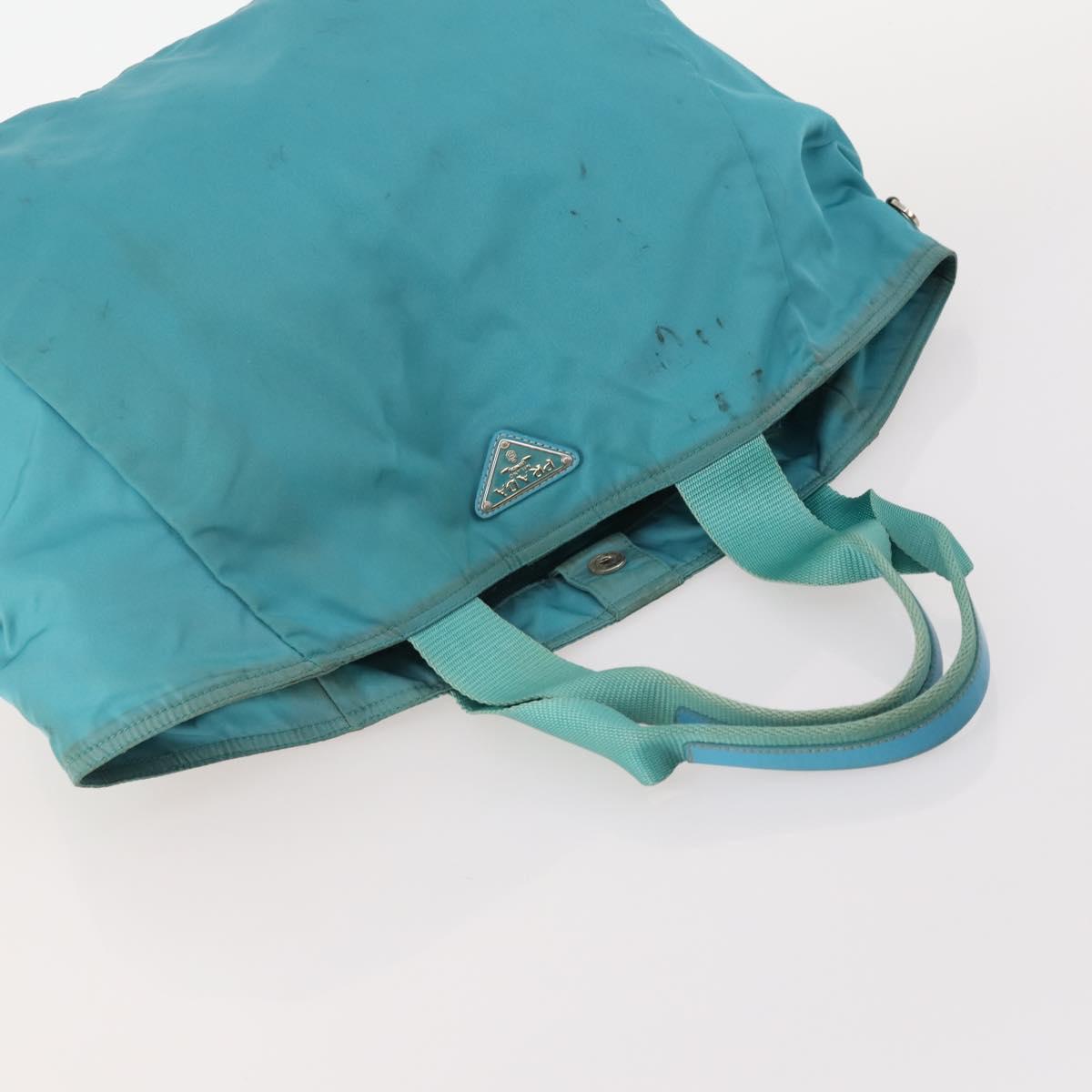 PRADA Shoulder Bag Nylon 4 Set Red Pink Light blue Auth 181808