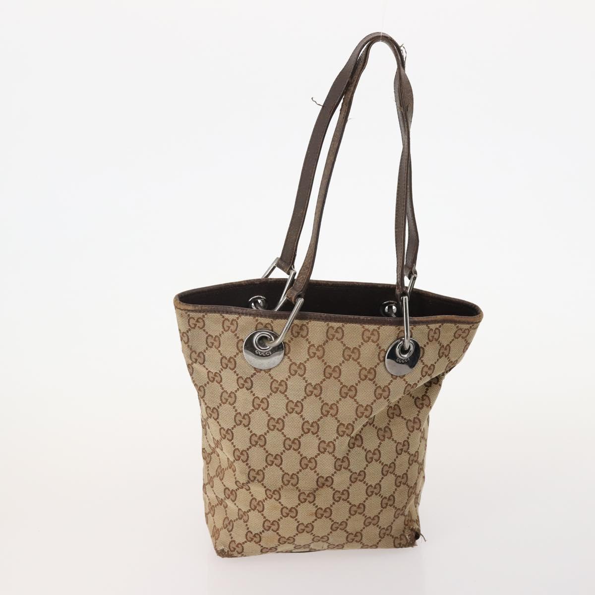 GUCCI GG Canvas Web Sherry Line Bag Canvas 3 Set Beige Red black Auth 181811