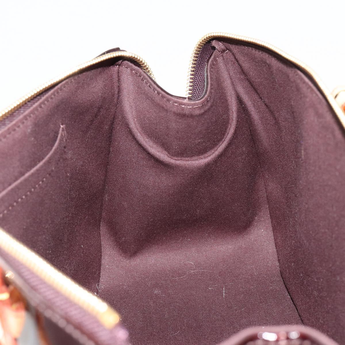 LOUIS VUITTON Monogram Vernis Rosewood Avenue Bag Amarante M93510 Auth 181823V