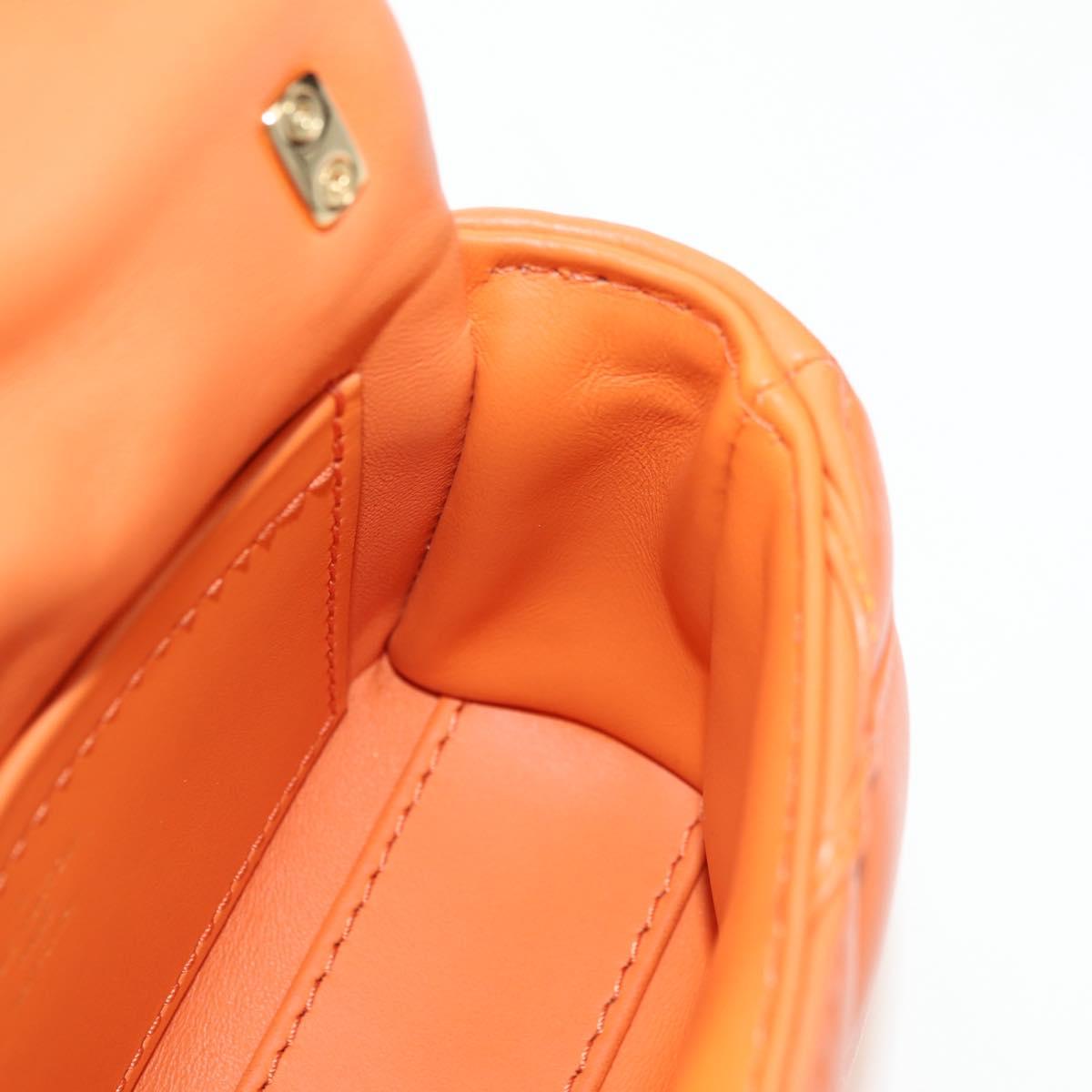LOUIS VUITTON Maltage Line PicoGo 14 Bag Leather Volcano Orange LV Auth 181833SM