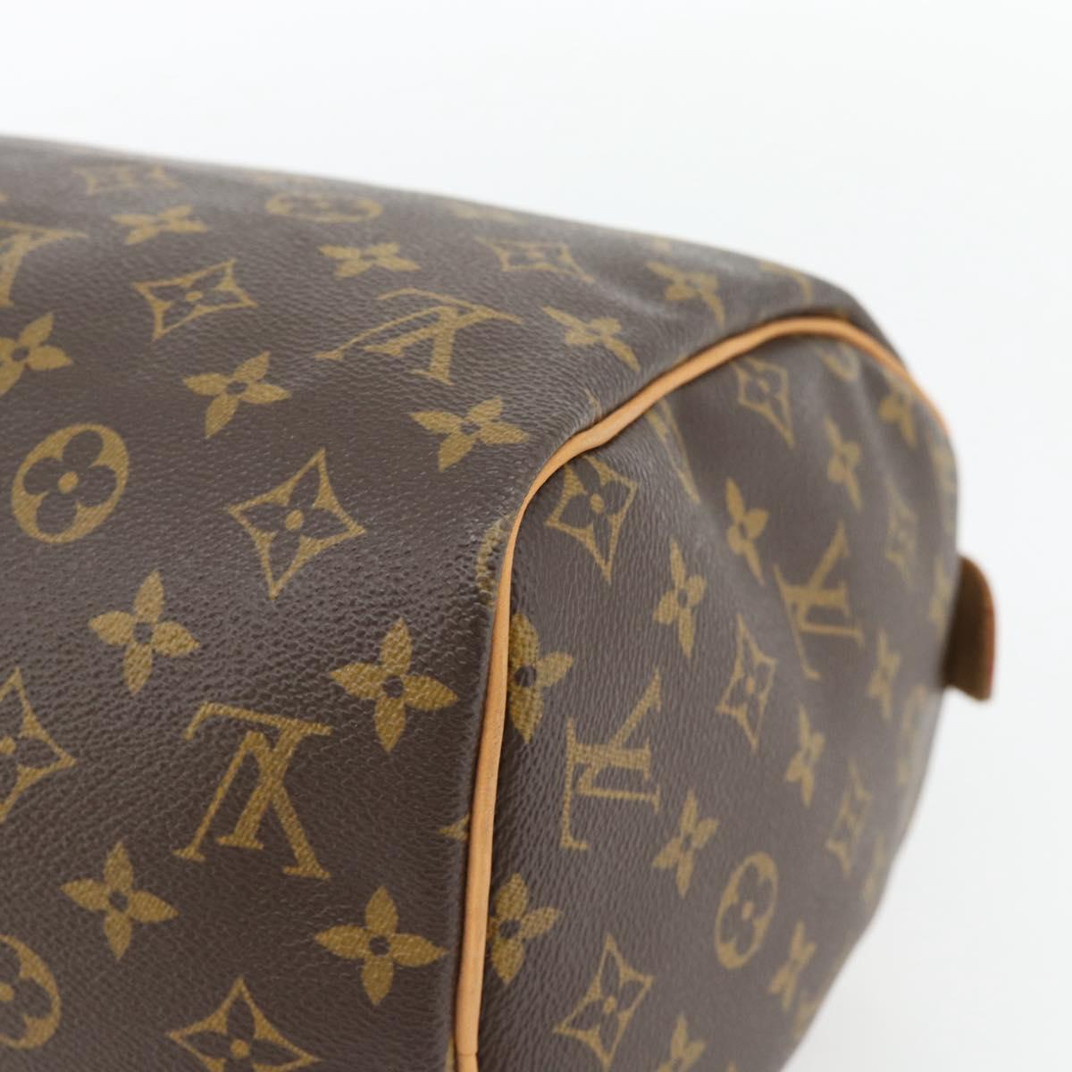 LOUIS VUITTON Monogram Speedy 30 Hand Bag M41526 LV Auth 181837SAV