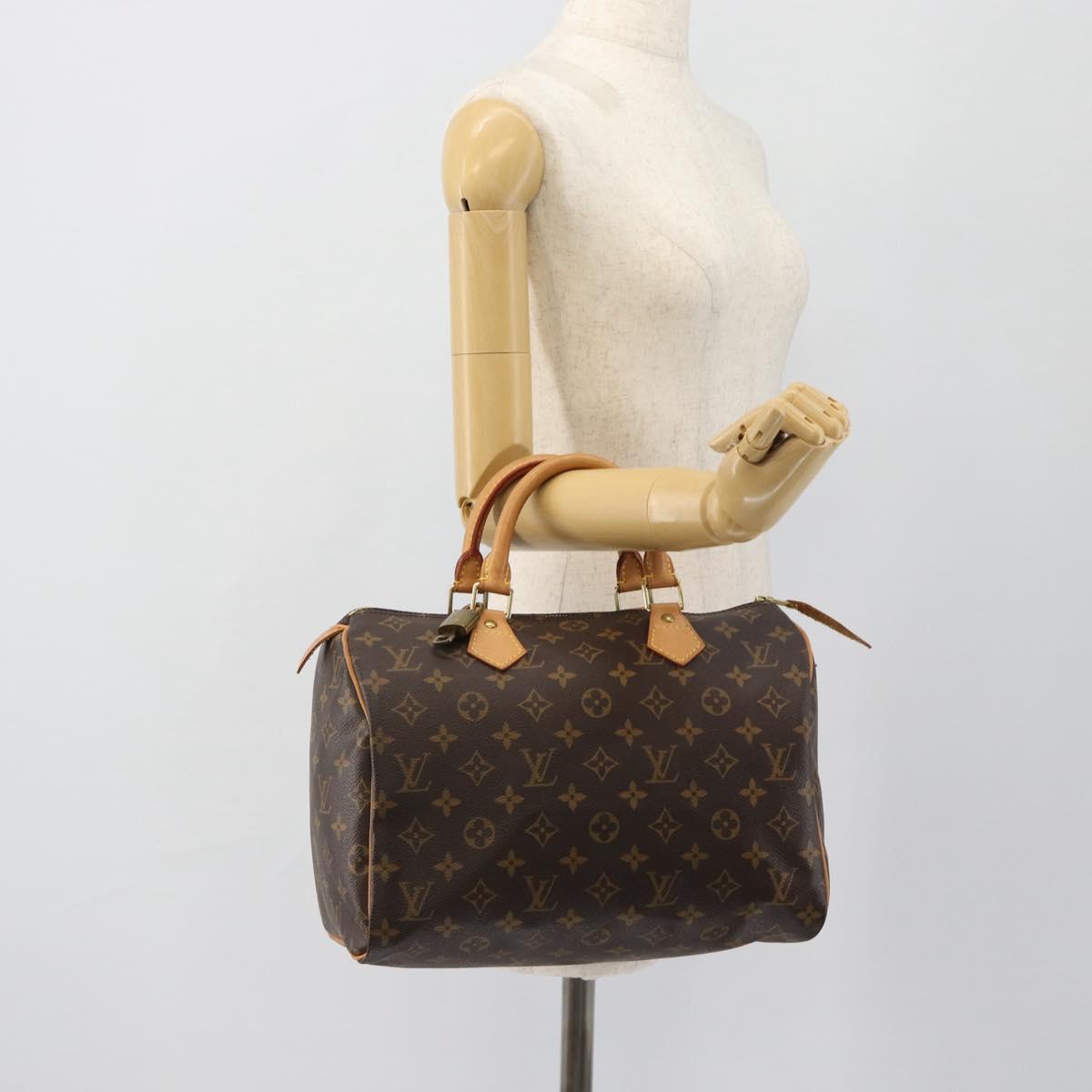 LOUIS VUITTON Monogram Speedy 30 Hand Bag M41526 LV Auth 181837SAV