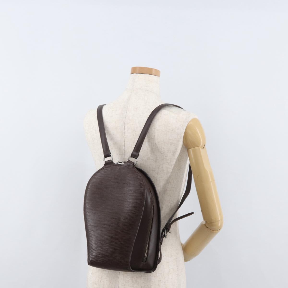 LOUIS VUITTON Epi Mabillon Backpack Mocha M5223D LV Auth 181840A