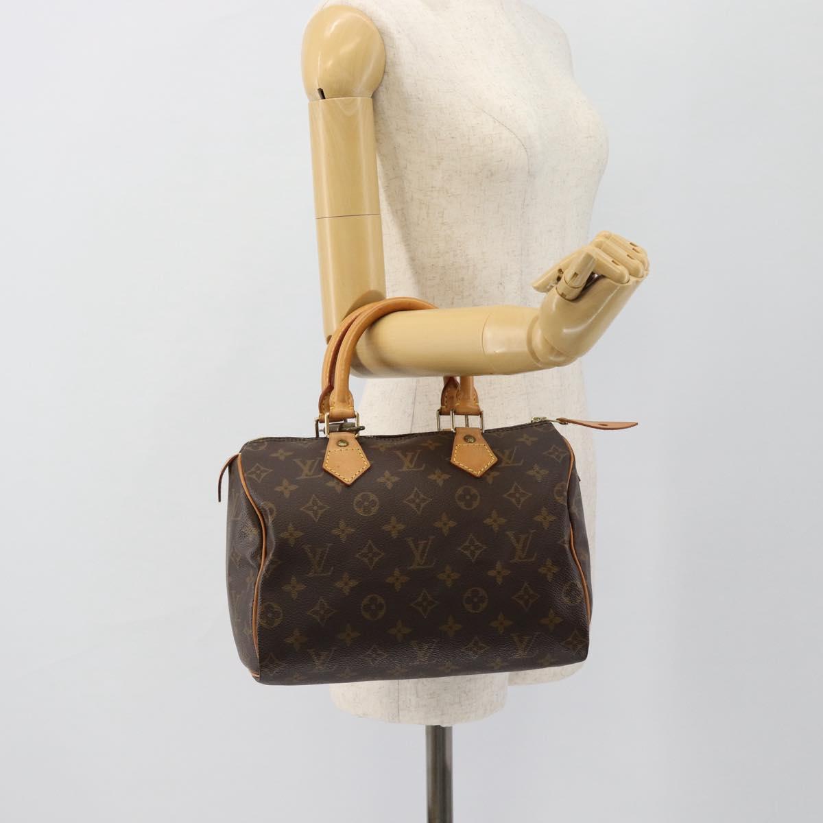 LOUIS VUITTON Monogram Speedy 25 Hand Bag M41528 LV Auth 181845SAV