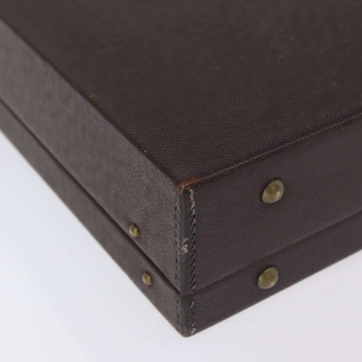 LOUIS VUITTON Taiga President Briefcase Acajou M30006 LV Auth 181846