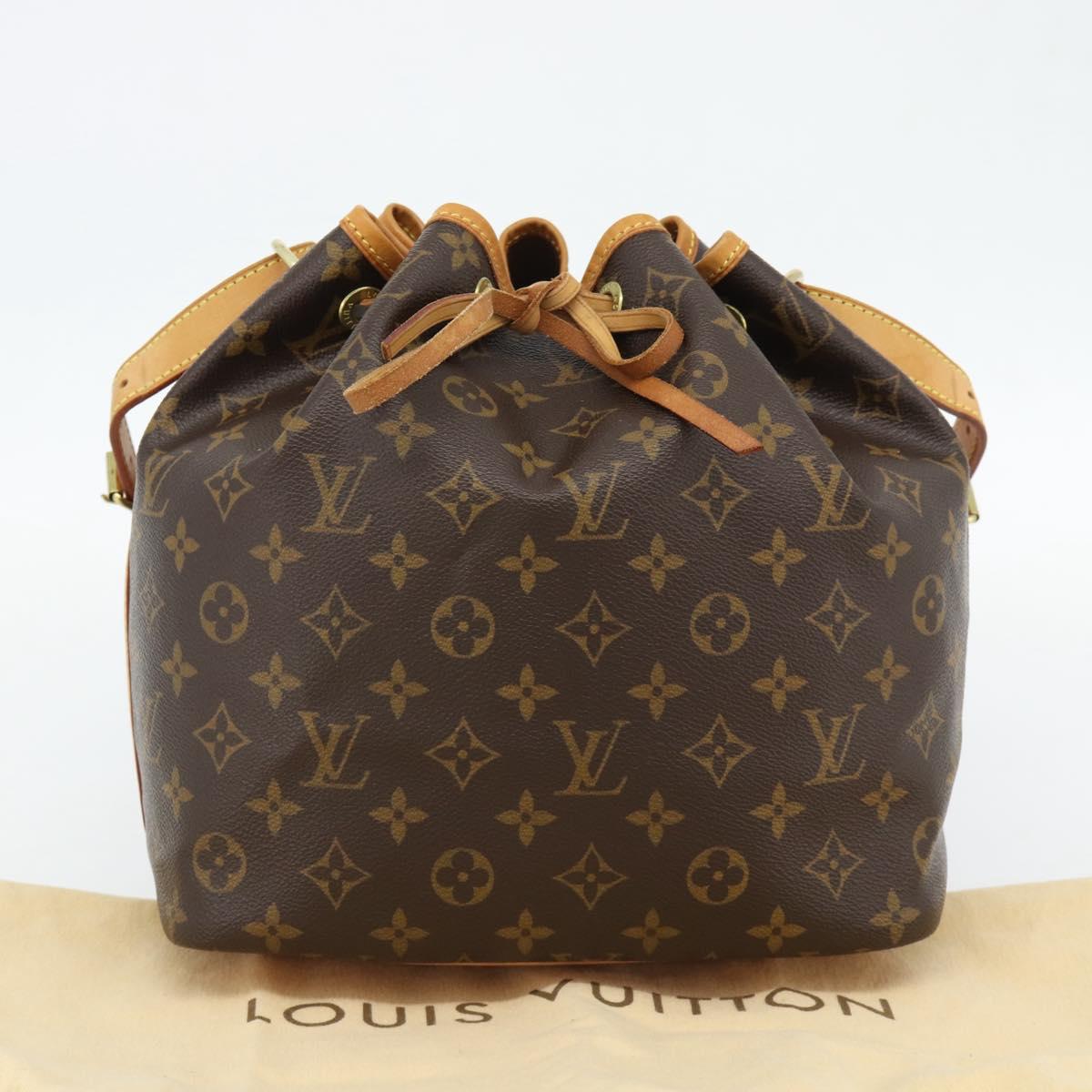 LOUIS VUITTON Monogram Petit Noe Shoulder Bag M42226 LV Auth 181855SAV