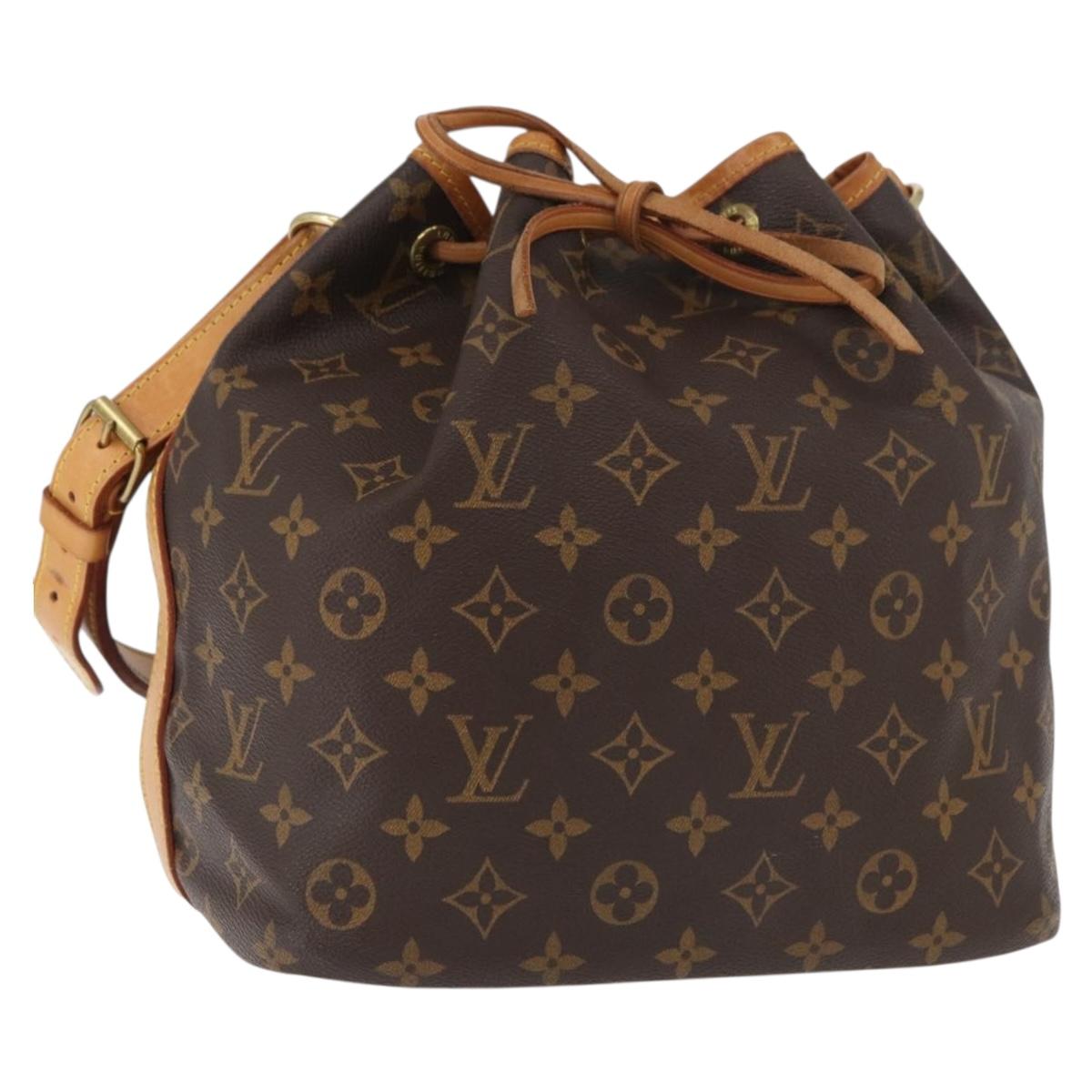LOUIS VUITTON Monogram Petit Noe Shoulder Bag M42226 LV Auth 181858SAV