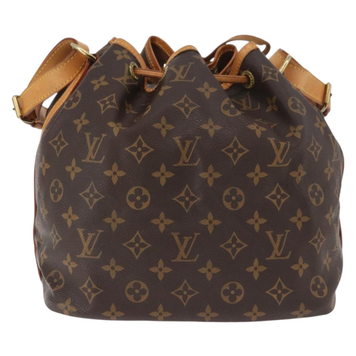 LOUIS VUITTON Monogram Petit Noe Shoulder Bag M42226 LV Auth 181858SAV