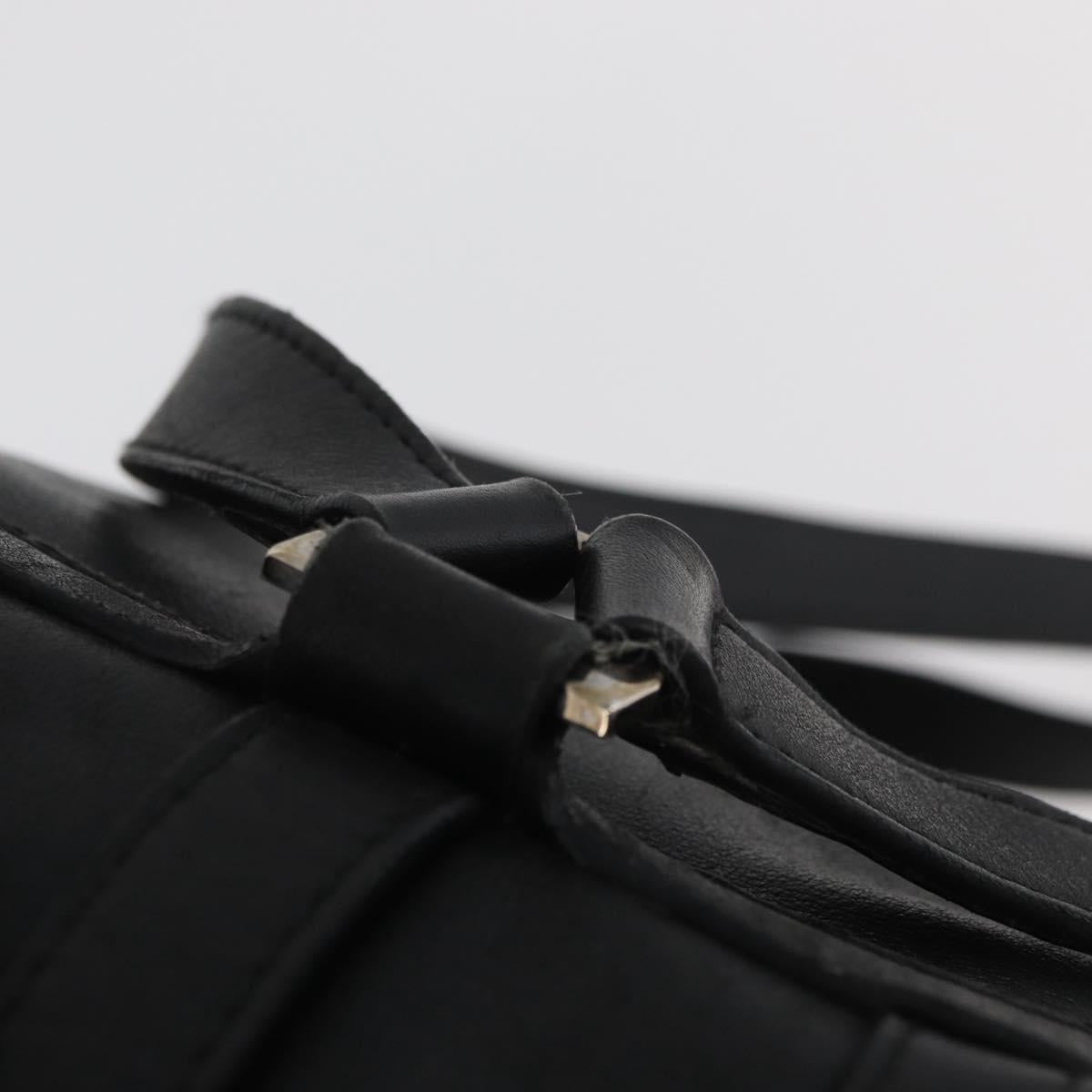 GUCCI Jackie Backpack Leather Black Silver 003 0245 Auth 181865A