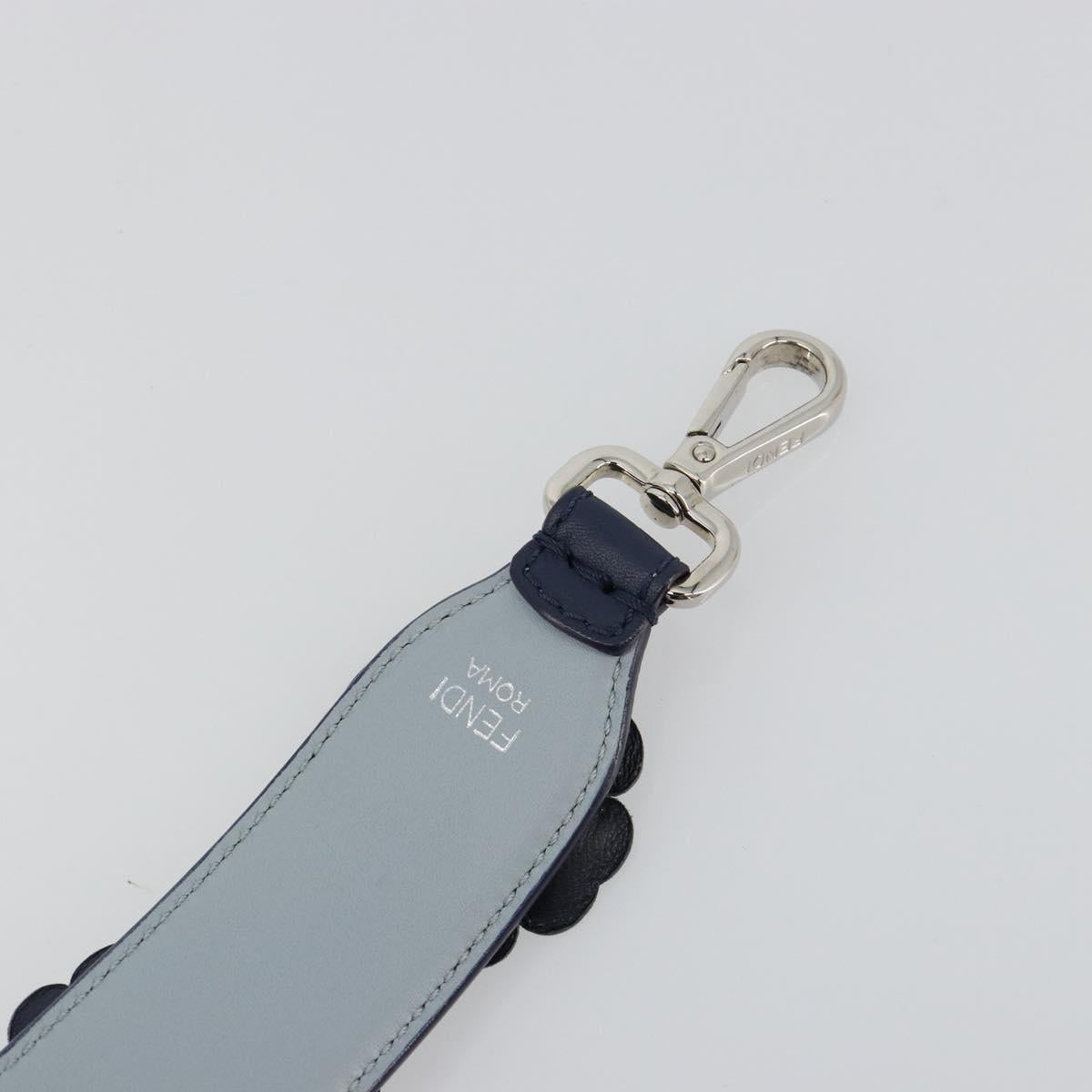 FENDI Shoulder Strap Leather 31.9"" Navy Auth 181881M