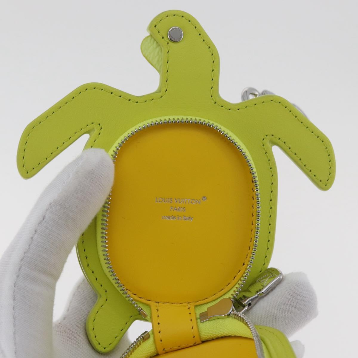 LOUIS VUITTON LV Turtle Bag Charm Leather Yellow M02526 LV Auth 181882SM