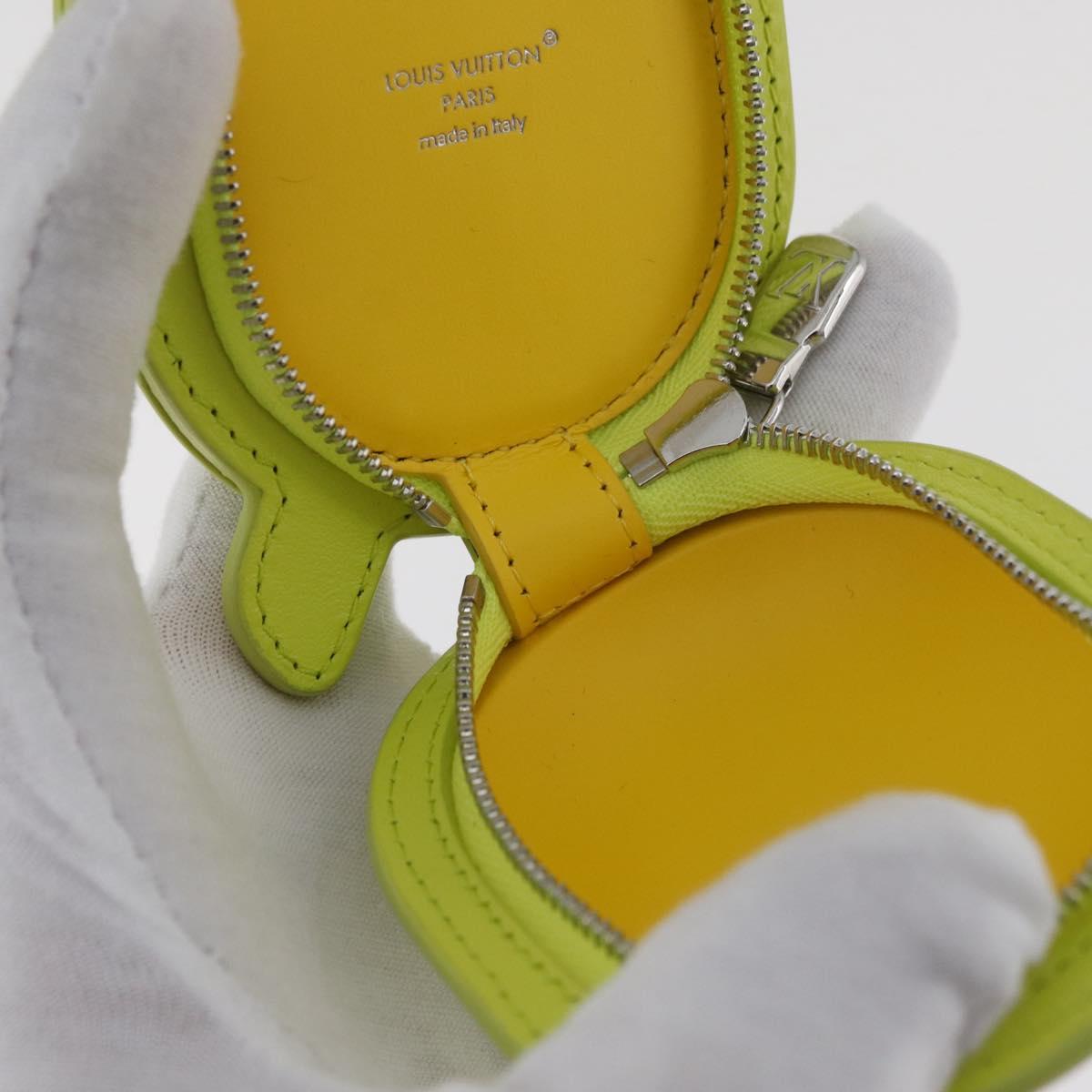 LOUIS VUITTON LV Turtle Bag Charm Leather Yellow M02526 LV Auth 181882SM