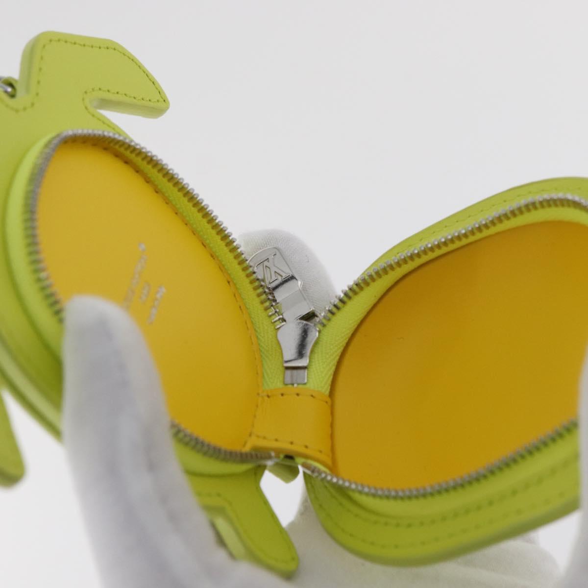 LOUIS VUITTON LV Turtle Bag Charm Leather Yellow M02526 LV Auth 181882SM
