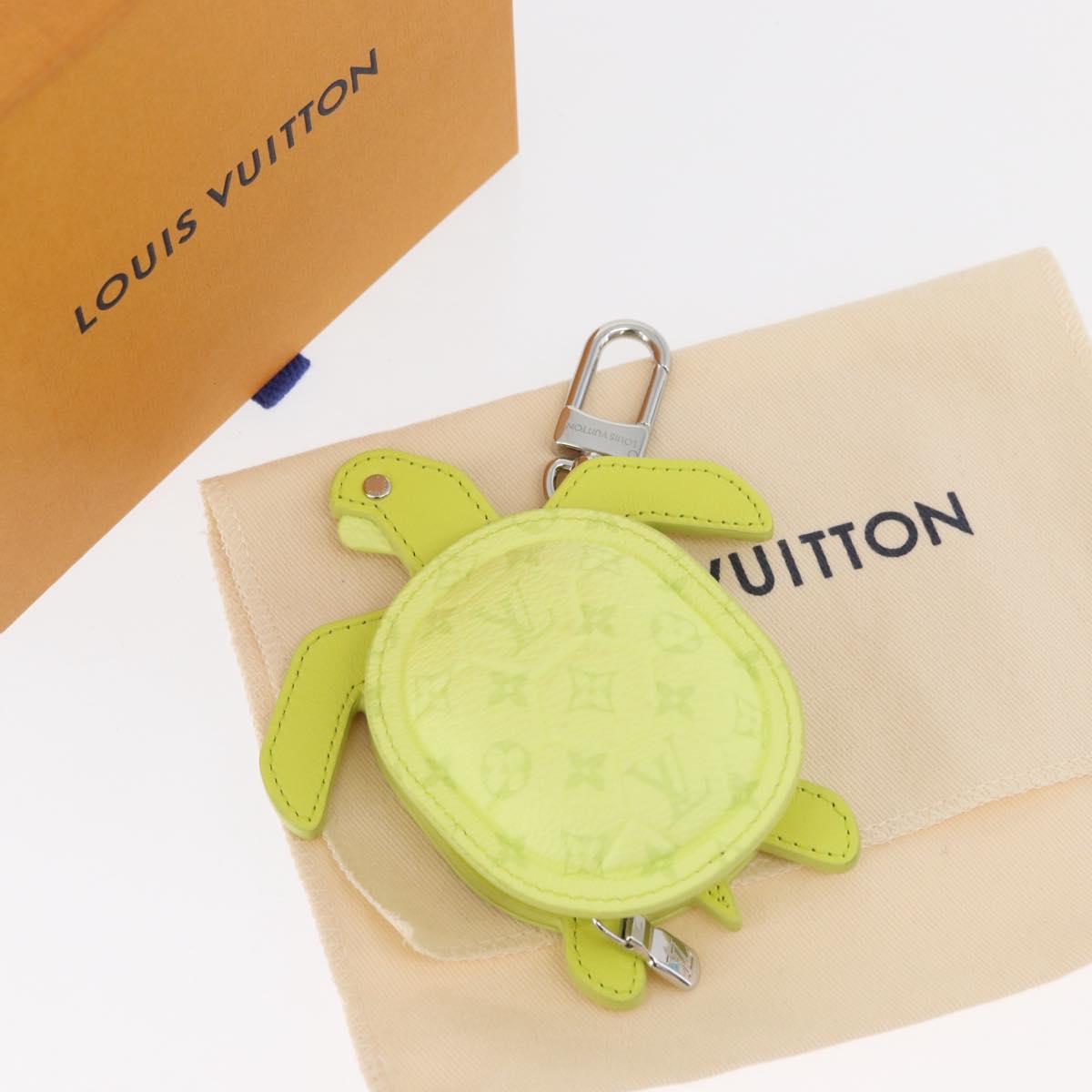 LOUIS VUITTON LV Turtle Bag Charm Leather Yellow M02526 LV Auth 181882SM