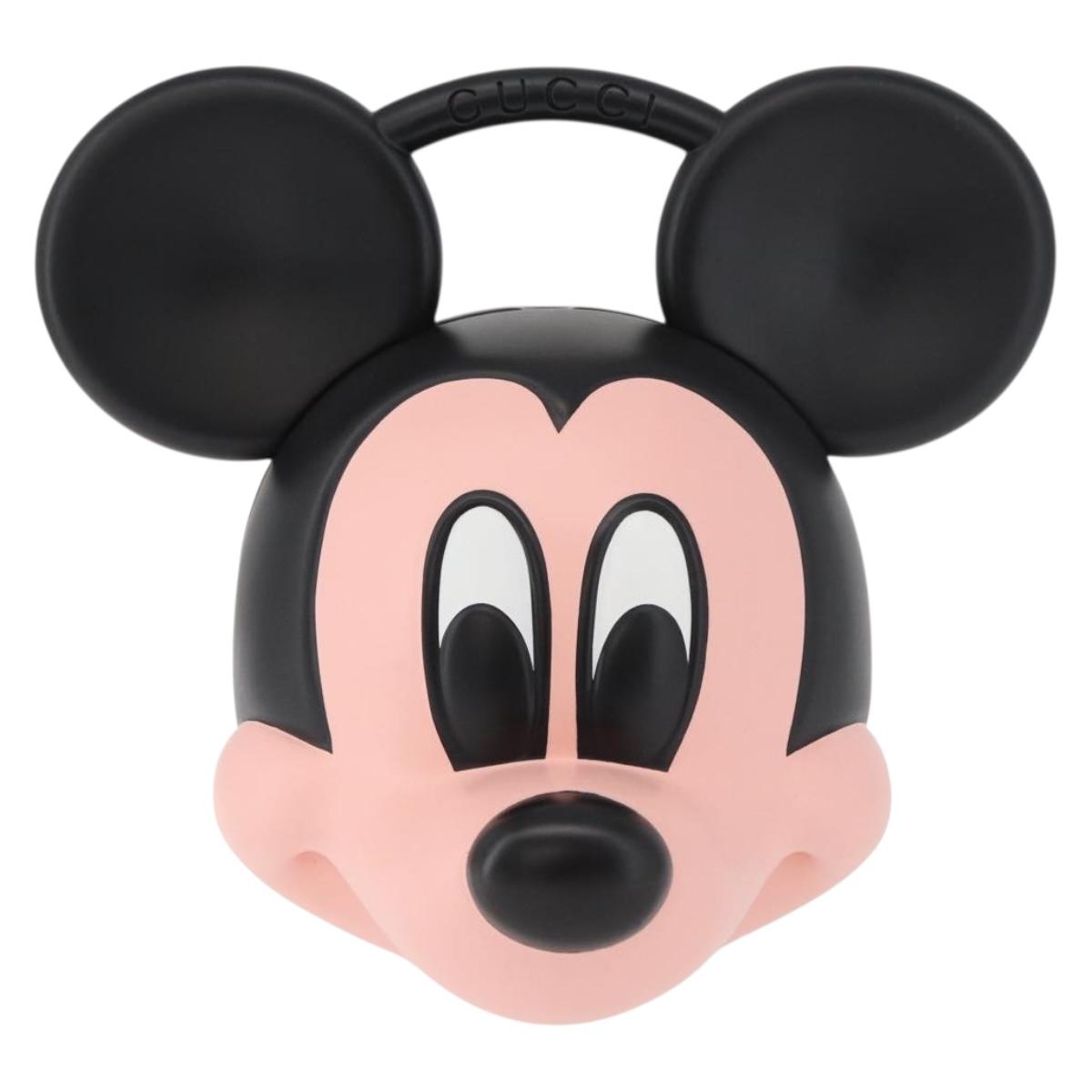 GUCCI Mickey's 90th Anniversary Hand Bag plastic Black Auth 181907SM