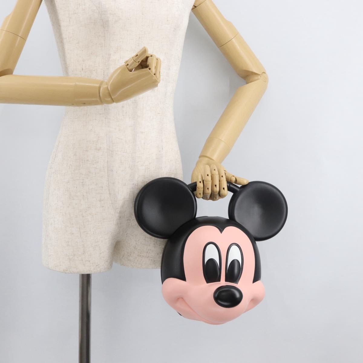 GUCCI Mickey's 90th Anniversary Hand Bag plastic Black Auth 181907SM