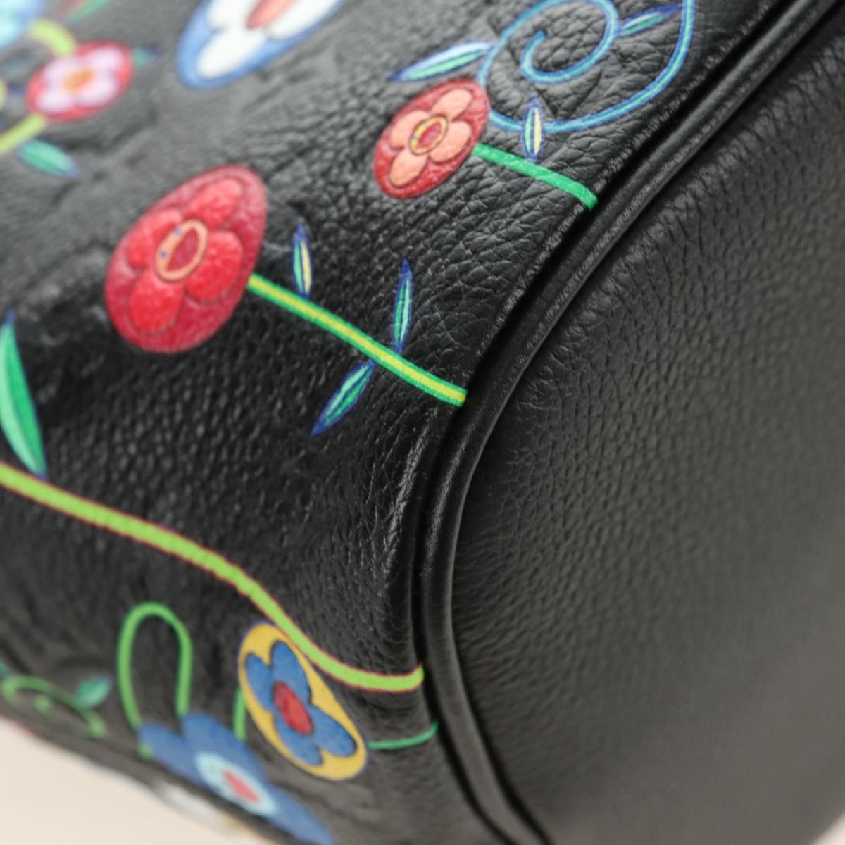 LOUIS VUITTON Empreinte Neverfull MM Tote Bag Black M13675 LV Auth 181918SAM