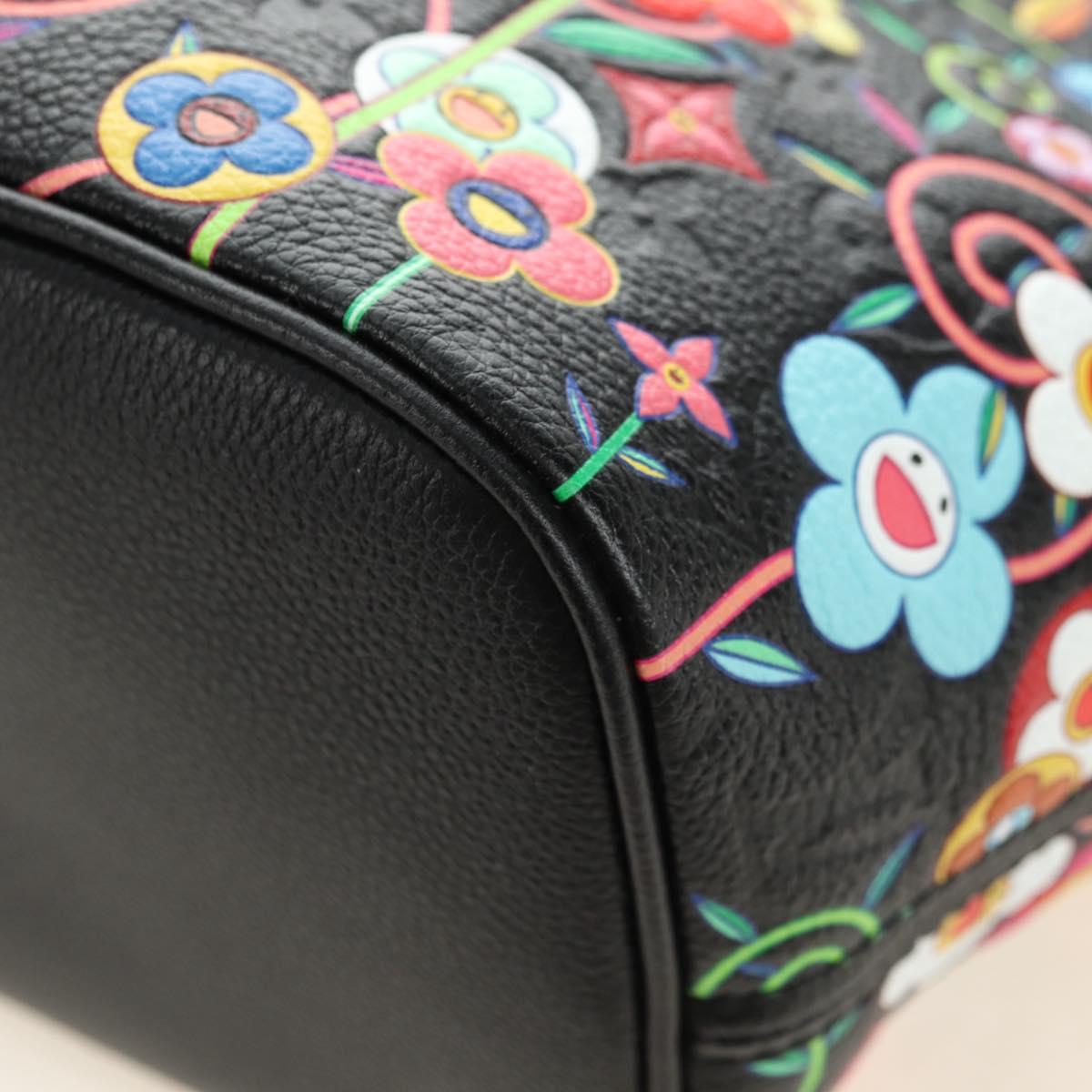 LOUIS VUITTON Empreinte Neverfull MM Tote Bag Black M13675 LV Auth 181918SAM