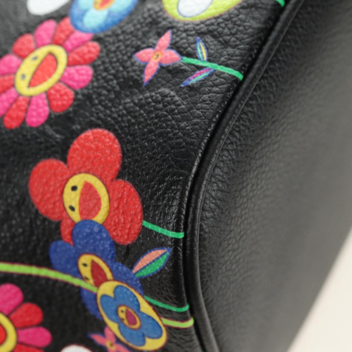 LOUIS VUITTON Empreinte Neverfull MM Tote Bag Black M13675 LV Auth 181918SAM