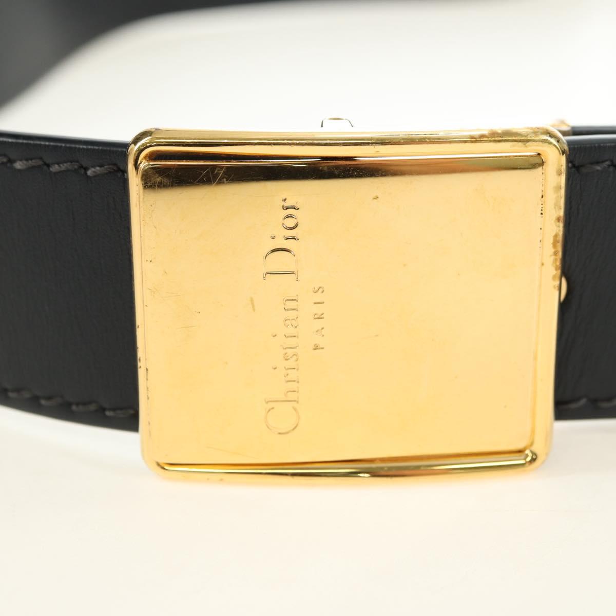 Christian Dior Trotter Canvas Oblique 30 Montaigne Bag Navy Gold Auth 181920M
