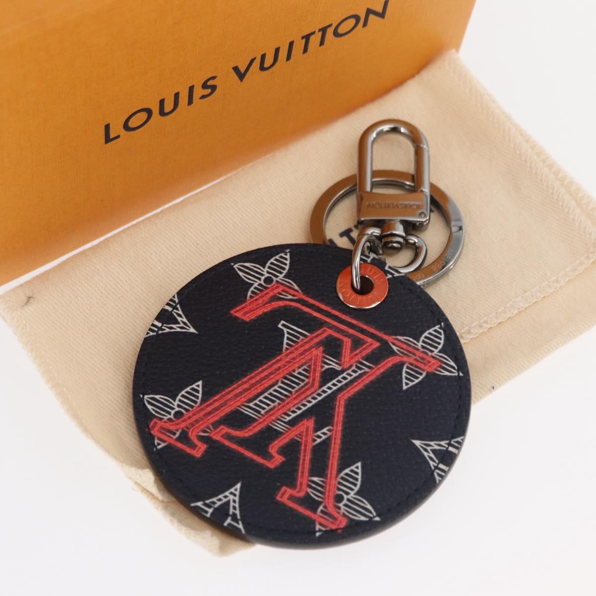 LOUIS VUITTON Monogram Ink Upside Down Porte Cles LV Charm MP1988 Auth 181952M