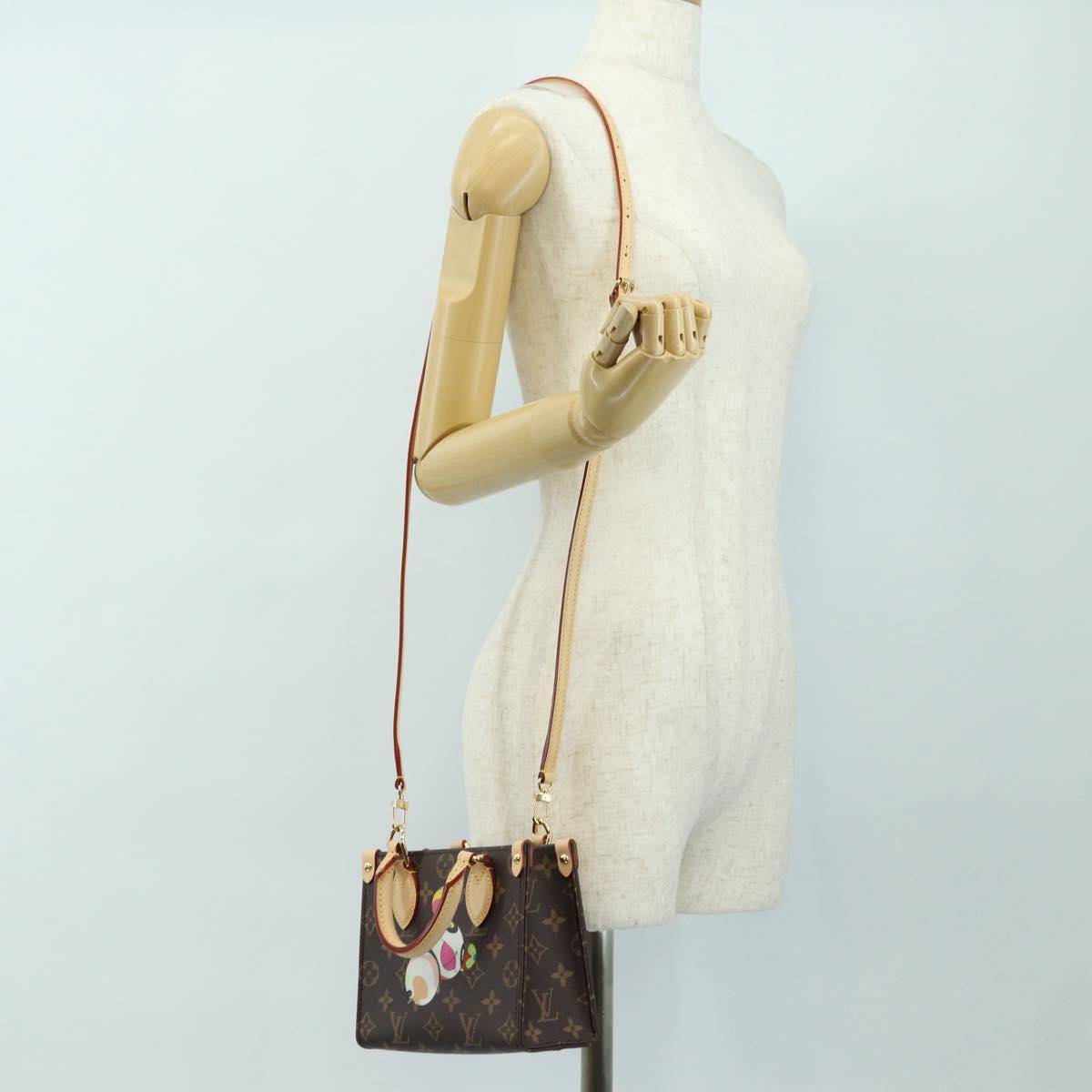 LOUIS VUITTON Monogram Panda On The Go Trunk BB Hand Bag M13668 Auth 181957SAM