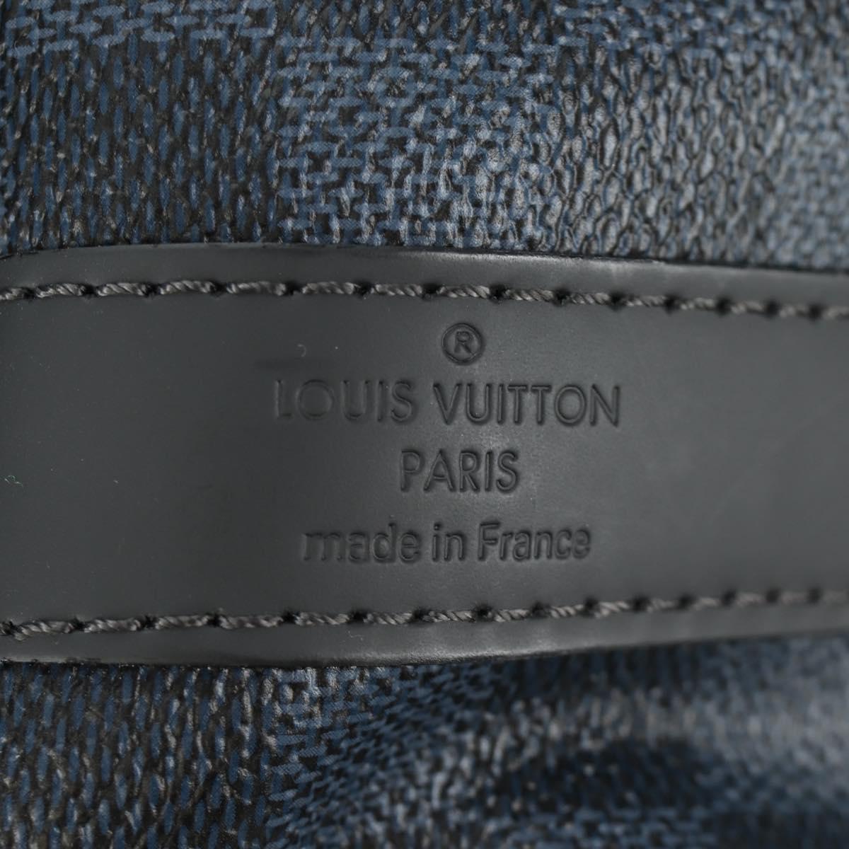 LOUIS VUITTON Damier Cobalt Keepall Bandouliere 45 Bag N50002 LV Auth 181958M