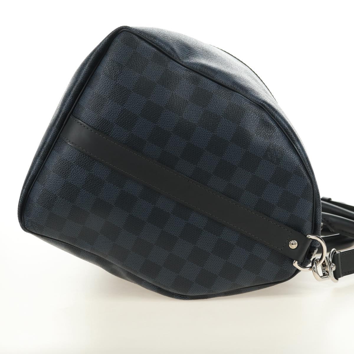 LOUIS VUITTON Damier Cobalt Keepall Bandouliere 45 Bag N50002 LV Auth 181958M