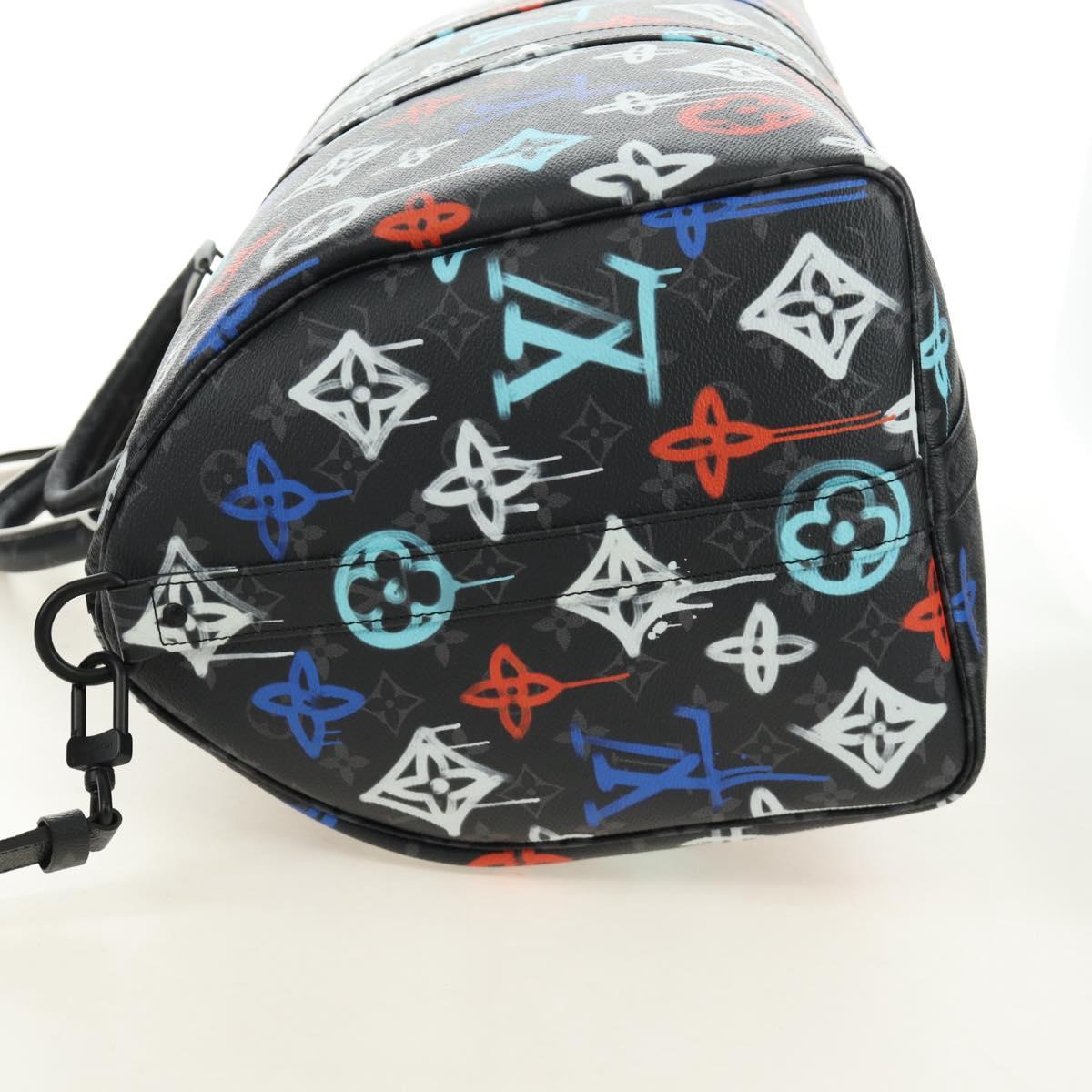 LOUIS VUITTON Eclipse Graffiti Keepall Bandouliere 50 Bag M21384 Auth 181959SM