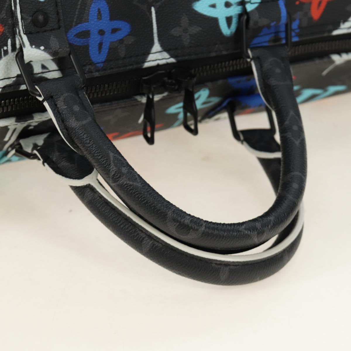 LOUIS VUITTON Eclipse Graffiti Keepall Bandouliere 50 Bag M21384 Auth 181959SM