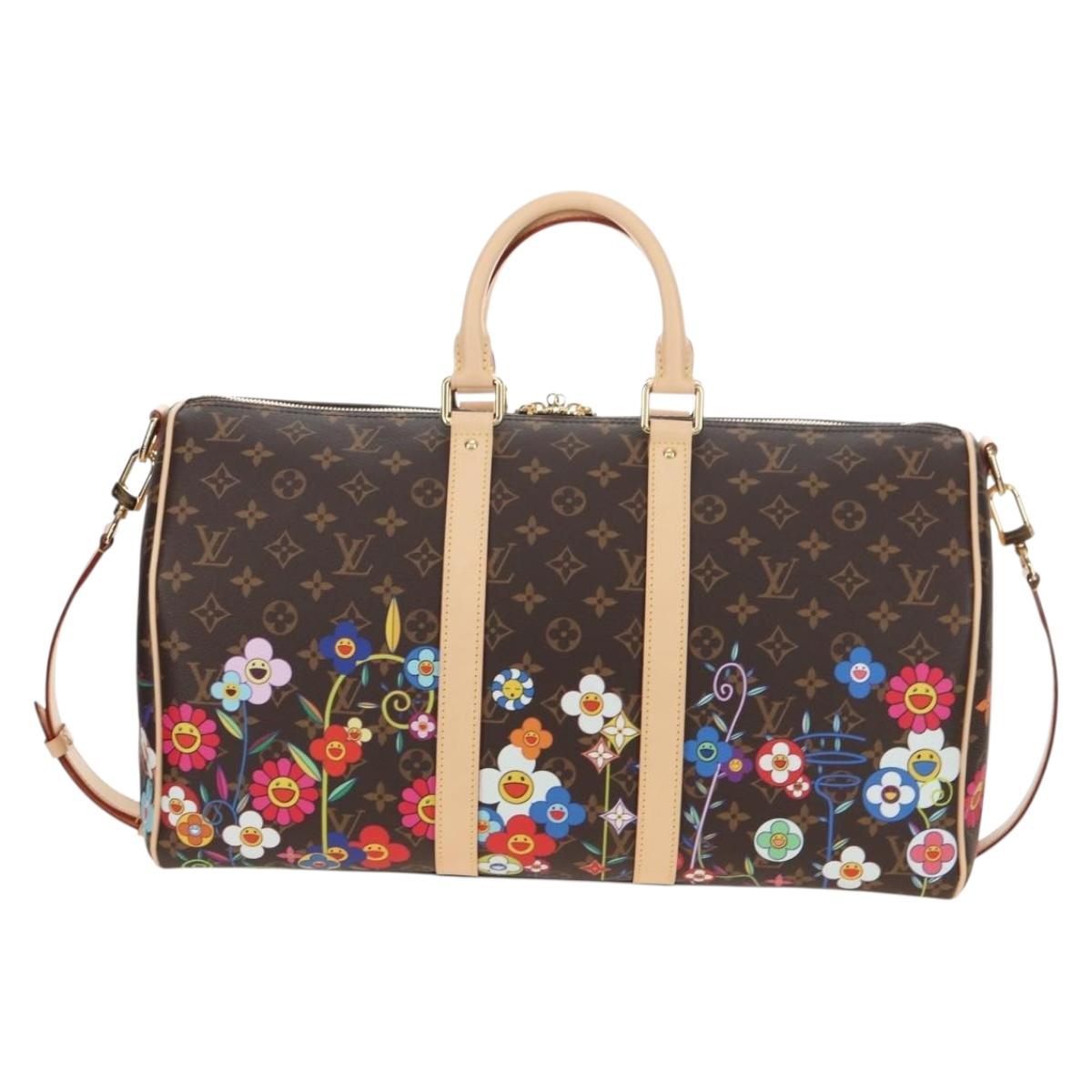 LOUIS VUITTON Takashi Murakami Keepall Bandouliere 45 Bag M14182 Auth 181961SM