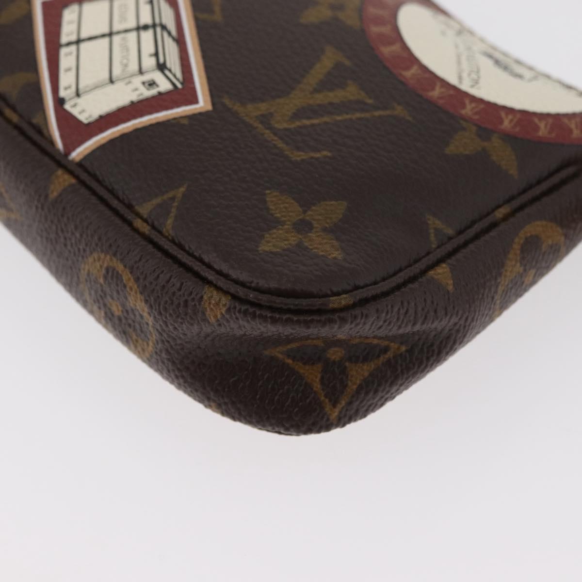 LOUIS VUITTON Monogram Patch Mini Pochette Accessoires Pouch M95804 Auth 181966V