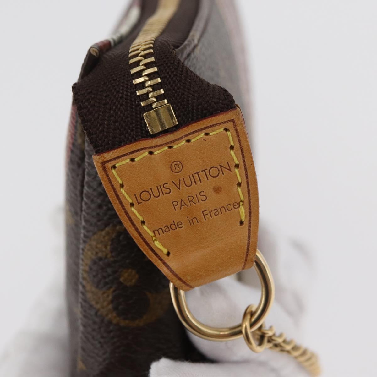 LOUIS VUITTON Monogram Patch Mini Pochette Accessoires Pouch M95804 Auth 181966V