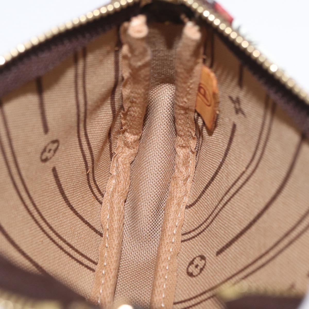LOUIS VUITTON Monogram Patch Mini Pochette Accessoires Pouch M95804 Auth 181966V